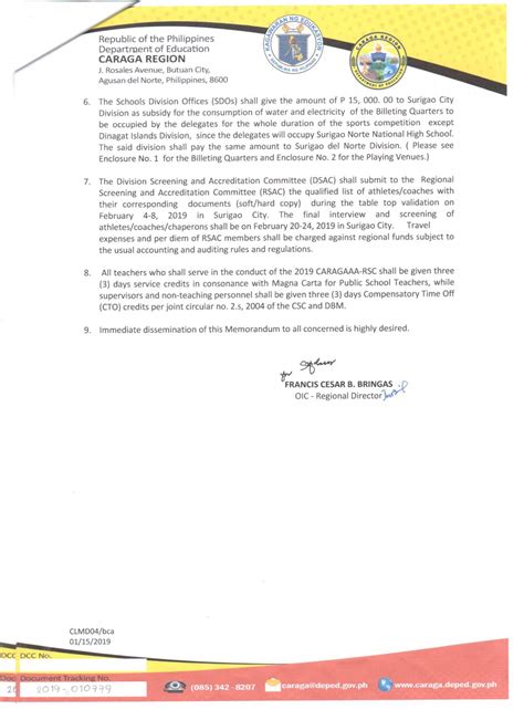 deped caraga memorandum|RM NO. 0406, S. 2024 POSTPONEMENT OR THE .